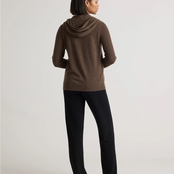 New Quince Mongolian Cashmere Full Zip Hoodie - Picture 4 of 4